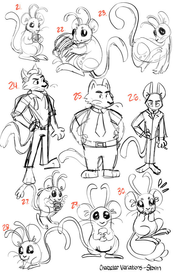 Pitch 2 Character Variations 2