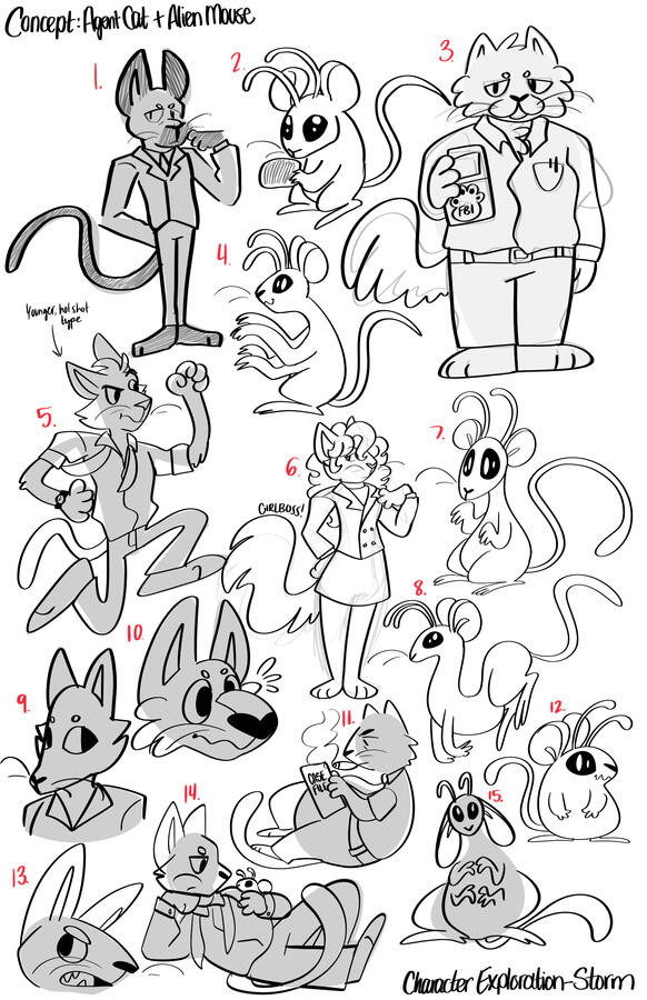 Pitch 2 Character Variations 1